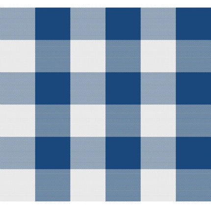 Rosolly Checked Cotton Checks Table Cloth (Blue)