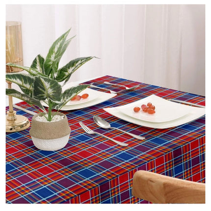 Rosolly Checked Cotton Checks Table Cloth (Multicolor)