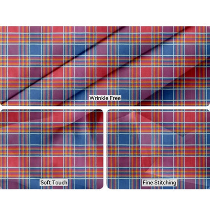 Rosolly Checked Cotton Place Mats Sets (Multicolor)