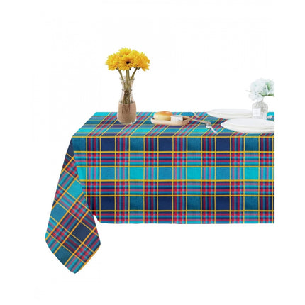 Rosolly Checked Cotton Checks Table Cloth (Multicolor)