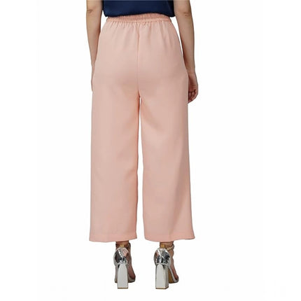 Rosolly Women's Casual Cotton Solid Pants (Pink)