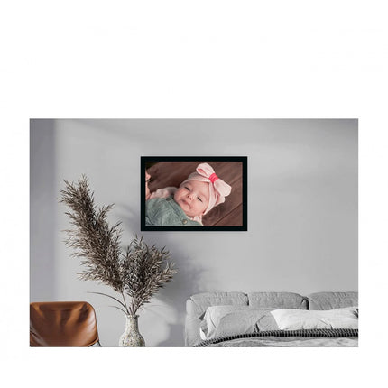 Rosolly Baby Photo Painting with Synthetic Photo Frame (Multicolor)