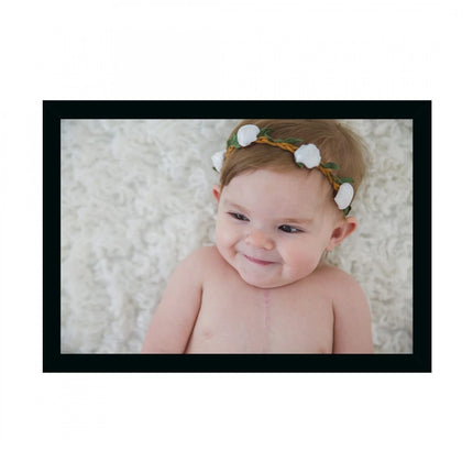 Rosolly Baby Photo Painting with Synthetic Photo Frame (Multicolor)