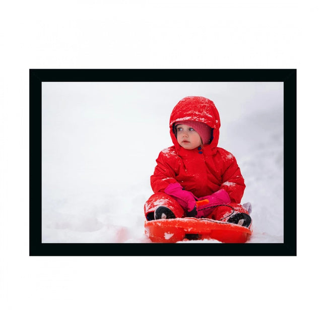 Rosolly Baby Photo Painting with Synthetic Photo Frame (Multicolor)