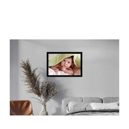 Rosolly Baby Photo Painting with Synthetic Photo Frame (Multicolor)