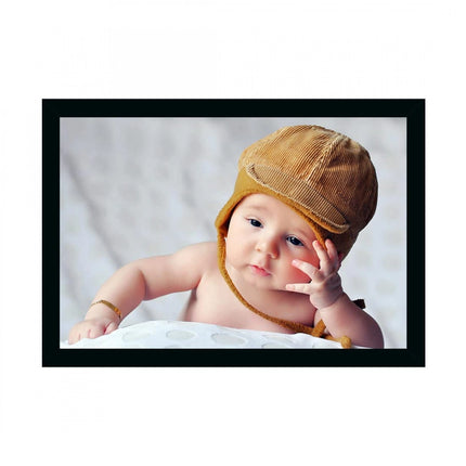 Rosolly Baby Photo Painting with Synthetic Photo Frame (Multicolor)