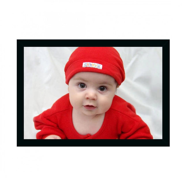 Rosolly Baby Photo Painting with Synthetic Photo Frame (Multicolor)