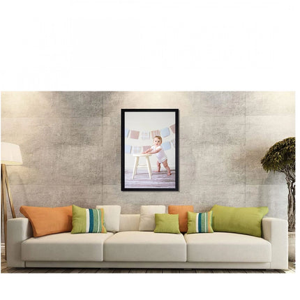 Rosolly Baby Photo Painting with Synthetic Photo Frame (Multicolor)