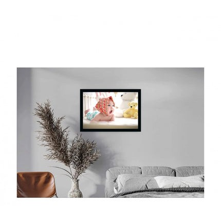 Rosolly Baby Photo Painting with Synthetic Photo Frame (Multicolor)