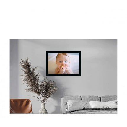 Rosolly Baby Photo Painting with Synthetic Photo Frame (Multicolor)