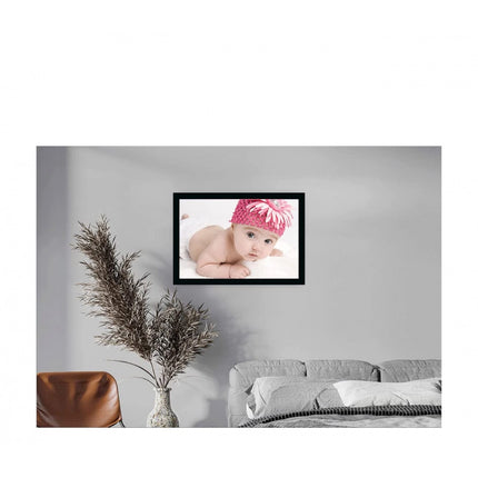 Rosolly Baby Photo Painting with Synthetic Photo Frame (Multicolor)