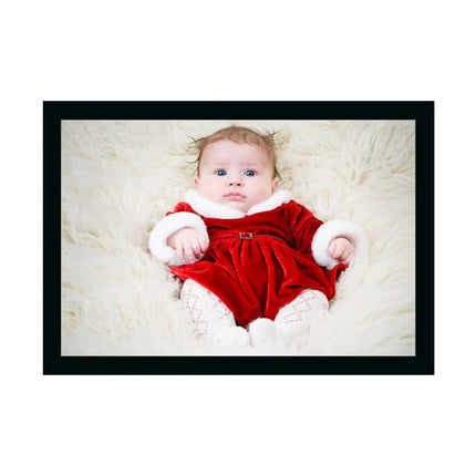 Rosolly Baby Photo Painting with Synthetic Photo Frame (Multicolor)