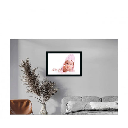 Rosolly Baby Photo Painting with Synthetic Photo Frame (Multicolor)