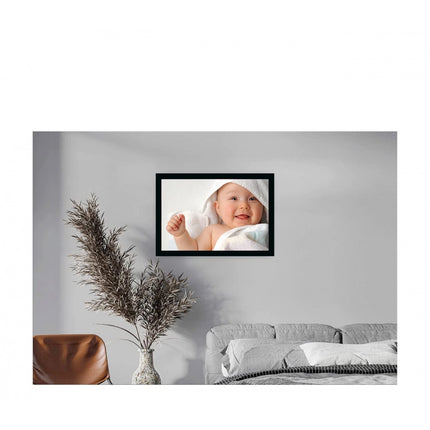 Rosolly Baby Photo Painting with Synthetic Photo Frame (Multicolor)