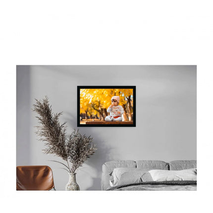 Rosolly Baby Photo Painting with Synthetic Photo Frame (Multicolor)