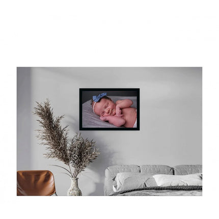Rosolly Baby Photo Painting with Synthetic Photo Frame (Multicolor)