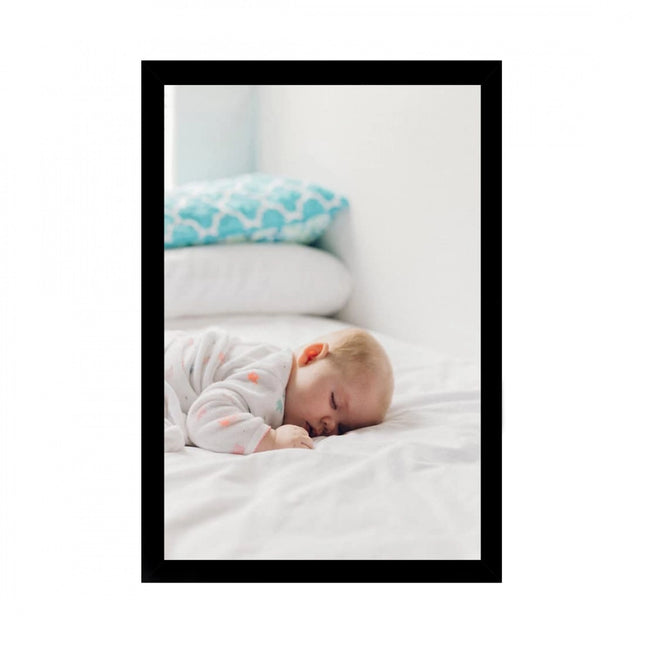 Rosolly Baby Photo Painting with Synthetic Photo Frame (Multicolor)