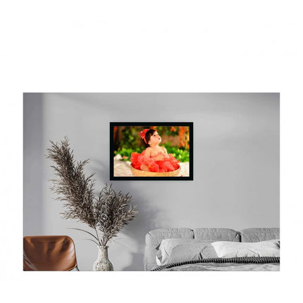 Rosolly Baby Photo Painting with Synthetic Photo Frame (Multicolor)