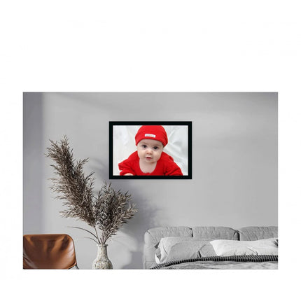 Rosolly Baby Photo Painting with Synthetic Photo Frame (Multicolor)