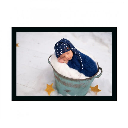 Rosolly Baby Photo Painting with Synthetic Photo Frame (Multicolor)