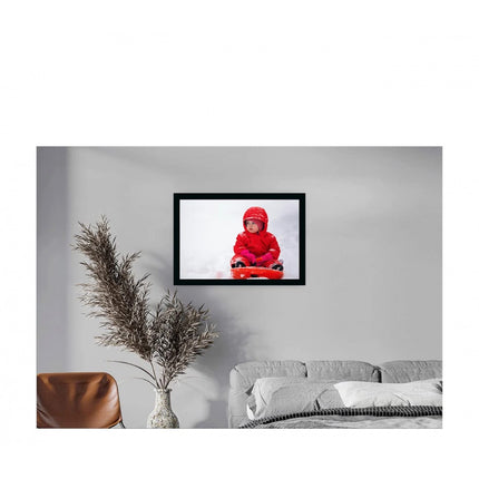 Rosolly Baby Photo Painting with Synthetic Photo Frame (Multicolor)