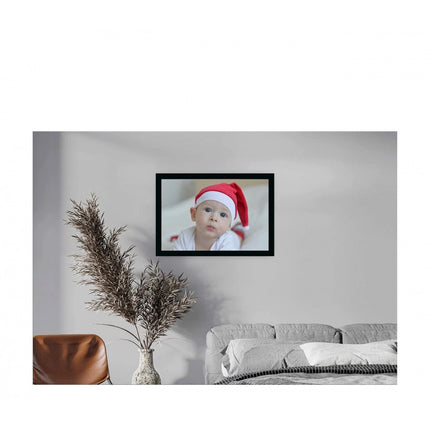 Rosolly Baby Photo Painting with Synthetic Photo Frame (Multicolor)
