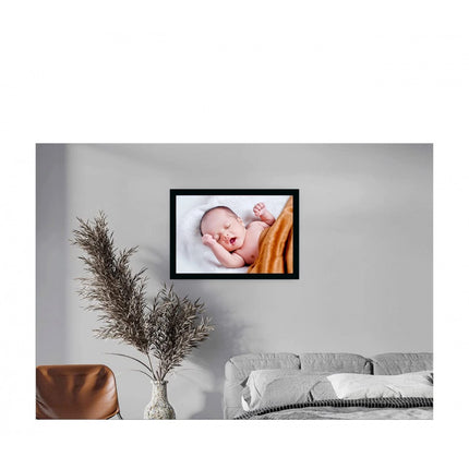 Rosolly Baby Photo Painting with Synthetic Photo Frame (Multicolor)