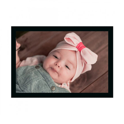 Rosolly Baby Photo Painting with Synthetic Photo Frame (Multicolor)