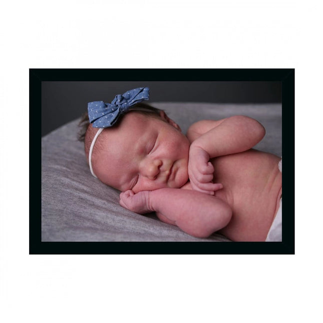 Rosolly Baby Photo Painting with Synthetic Photo Frame (Multicolor)