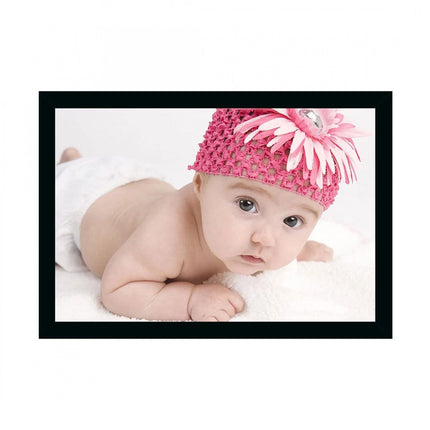 Rosolly Baby Photo Painting with Synthetic Photo Frame (Multicolor)