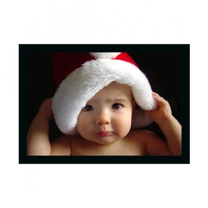 Rosolly Baby Photo Painting with Synthetic Photo Frame (Multicolor)