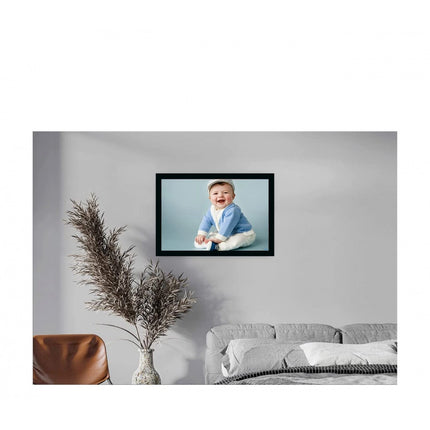Rosolly Baby Photo Painting with Synthetic Photo Frame (Multicolor)