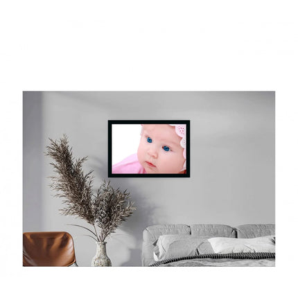Rosolly Baby Photo Painting with Synthetic Photo Frame (Multicolor)