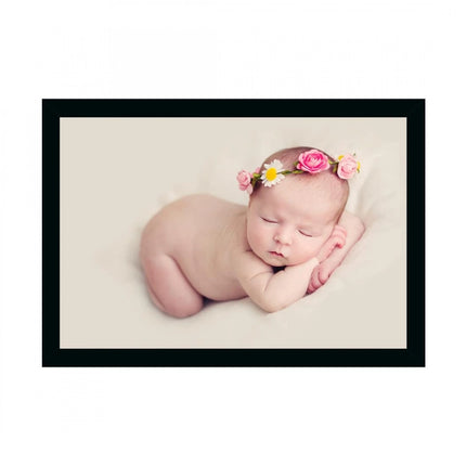 Rosolly Baby Photo Painting with Synthetic Photo Frame (Multicolor)