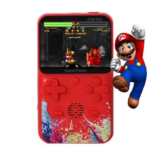 Rosolly Plastic Video Game For Kids Console 500 In1 Classic Games (Red)
