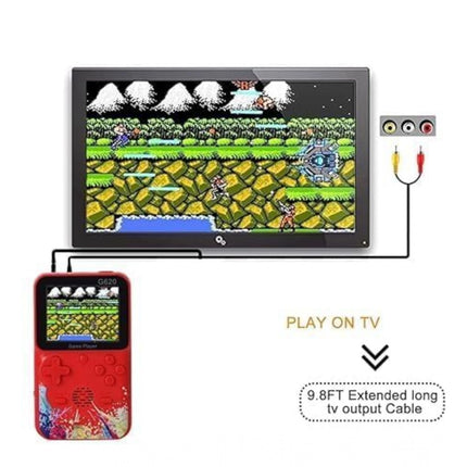 Rosolly Plastic Video Game For Kids Console 500 In1 Classic Games (Red)
