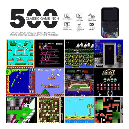 Rosolly Plastic Video Game For Kids Console 500 In1 Classic Games (Red)
