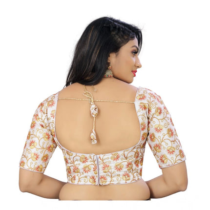 Rosolly Women's Phantom Cording Readymade Blouse (White, Size: Free Size)