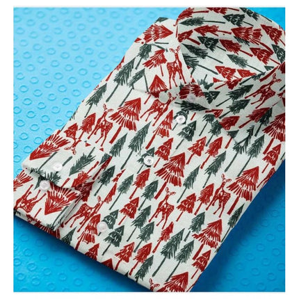 Rosolly Men's Cotton Blended Printed Full Sleeve Shirt (Multicolor)