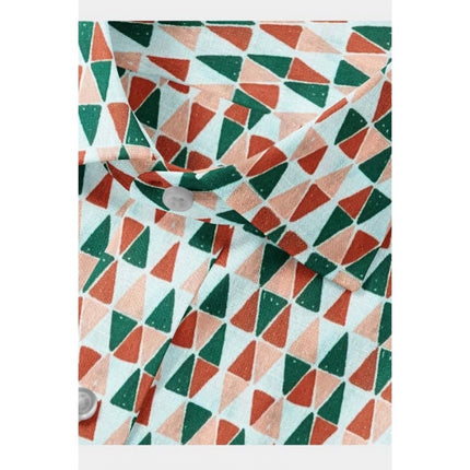 Rosolly Men's Cotton Blended Printed Full Sleeve Shirt (Multicolor)