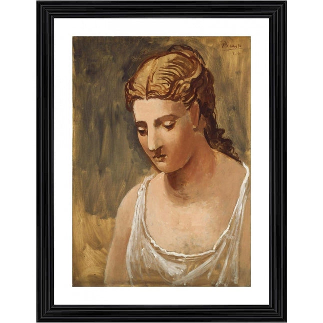 Rosolly Classical Head 1922 Painting With Wood Photo Frame (Multicolor)