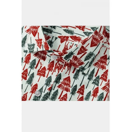 Rosolly Men's Cotton Blended Printed Full Sleeve Shirt (Multicolor)