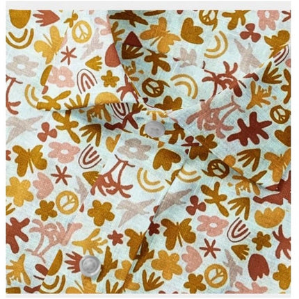 Rosolly Men's Cotton Blended Printed Full Sleeve Shirt (Multicolor)