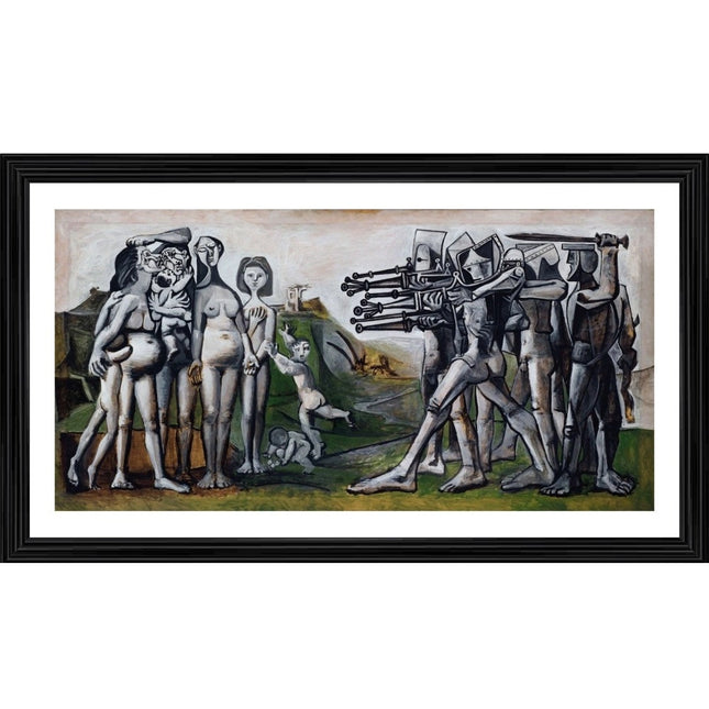 Rosolly Adventures 1951 Painting With Wood Photo Frame (Multicolor)