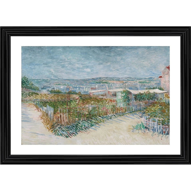 Rosolly Behind the Windmill 1887 Painting With Wood Photo Frame (Multicolor)