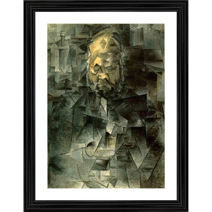Rosolly Portrait of Ambroise Vollard 1910 Painting With Wood Photo Frame (Multicolor)