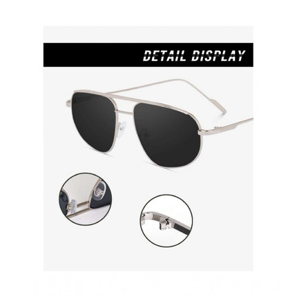 Rosolly Classic Unisex UV400 Protection Sunglasses (Silver)