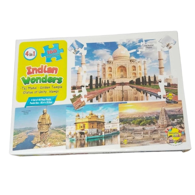 Rosolly 160_Pcs Set Indian Wonders Puzzle | Cardboard | Educational Toys| 3+ Years