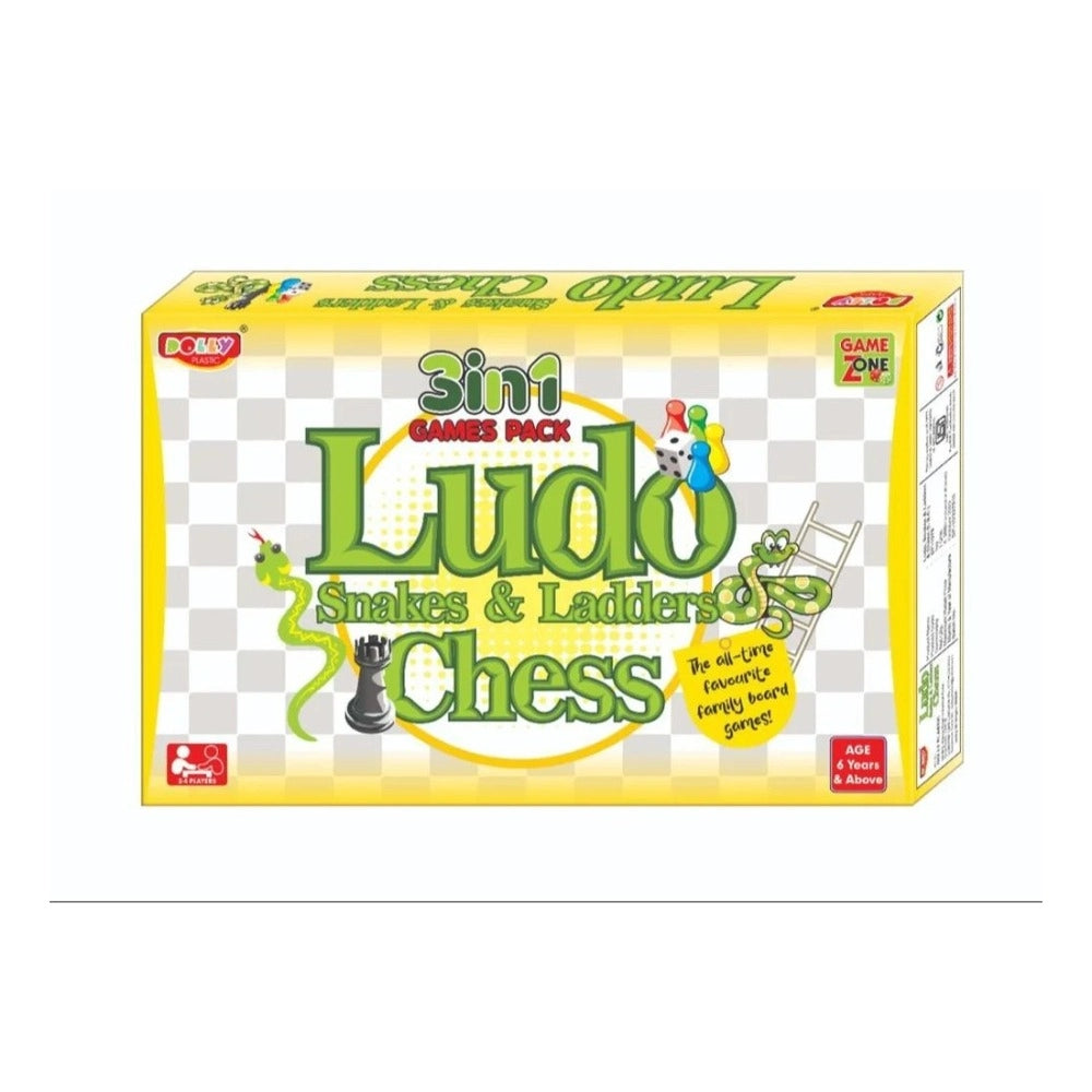 Rosolly Ludo Snake - Ladders Chess | Cardboard/Plastic Toys | Board Games | 5+ Years