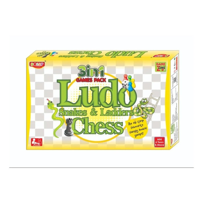 Rosolly Ludo Snake - Ladders Chess | Cardboard/Plastic Toys | Board Games | 5+ Years